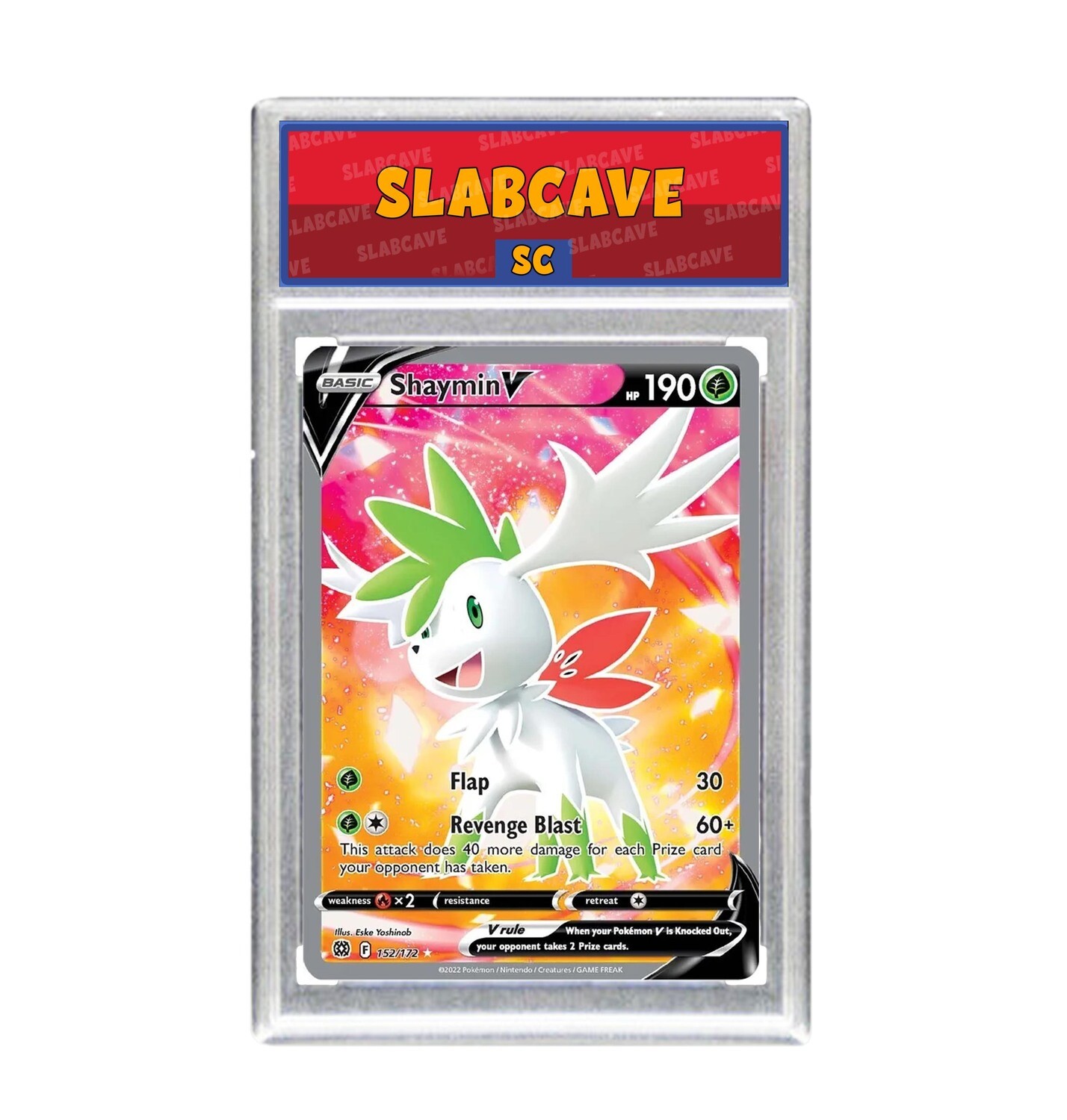 Graded Pokemon Card: SC 10 - Shaymin V 152/172 [SWSH Brilliant Stars] [Ultra Rare]