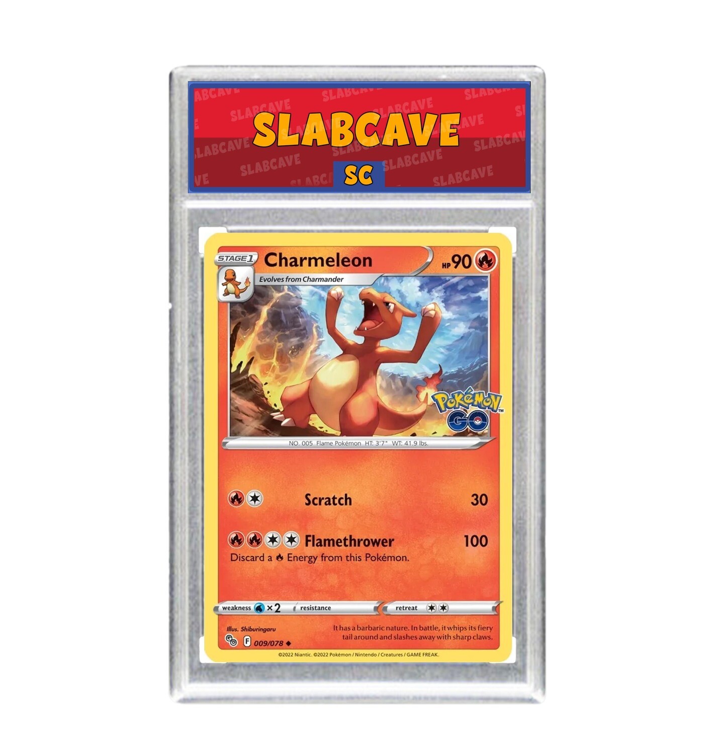 Graded Pokemon Card: SC 9 - Charmeleon 009/078 [SWSH Pokemon GO] [Uncommon Reverse Holo]