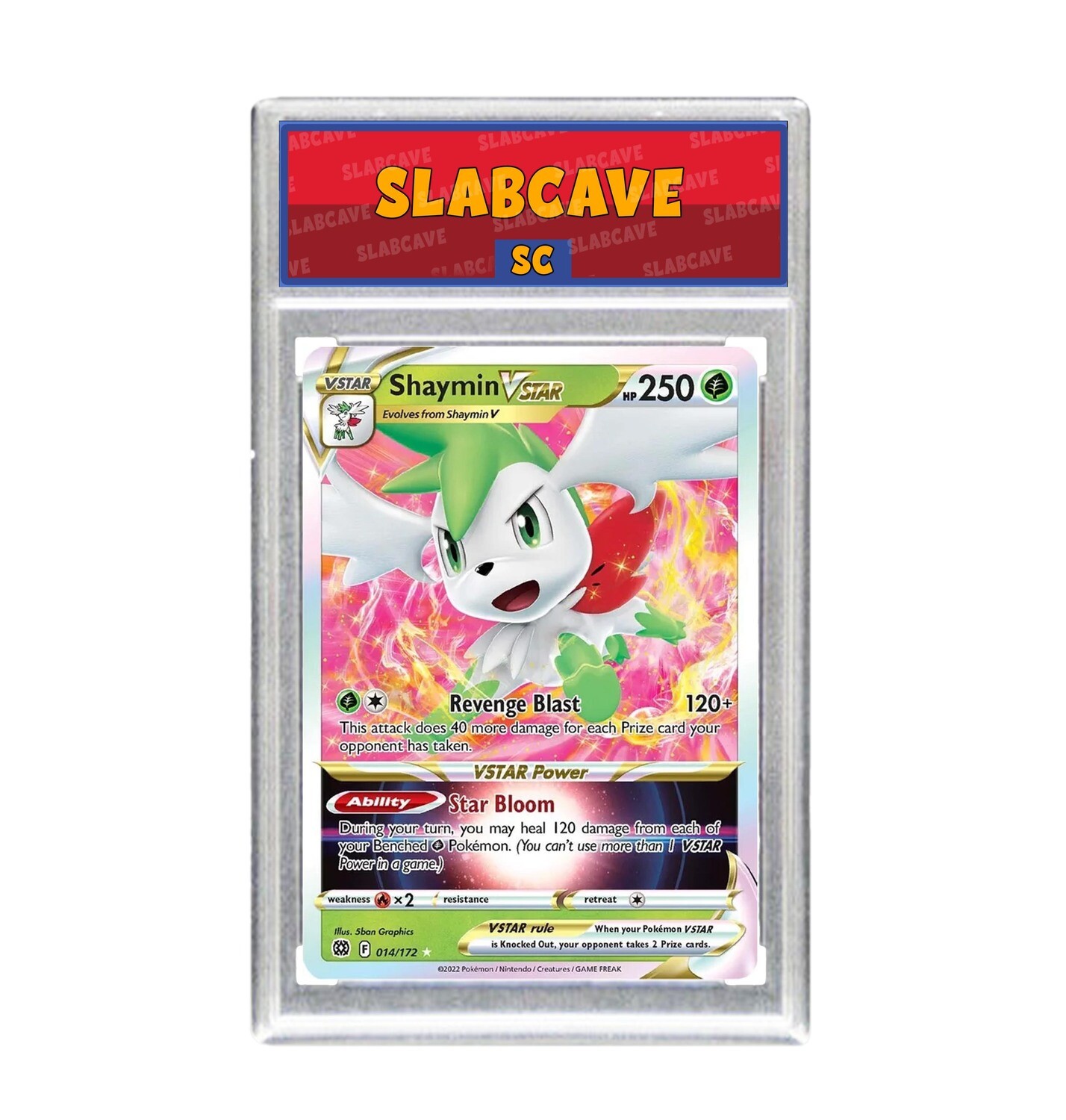 Graded Pokemon Card: SC 5 - Shaymin VSTAR 014/172 [SWSH Brilliant Stars] [Ultra Rare]