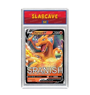 Graded Pokemon Card: SC 9 - Charizard V 019/189 [SWSH Darkness Ablaze] [Ultra Rare] [Spanish]
