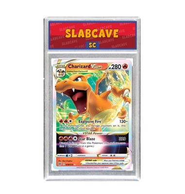 Graded Pokemon Card: SC 9 - Charizard VSTAR 018/0172 [SWSH Brilliant Stars] [Ultra Rare]