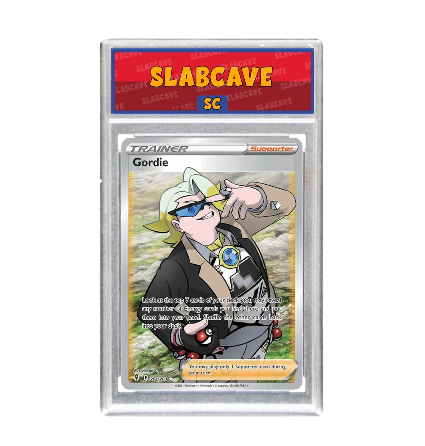 Graded Pokemon Card: SC 9 - Gordie 201/203 [SWSH Evolving Skies] [Ultra Rare]