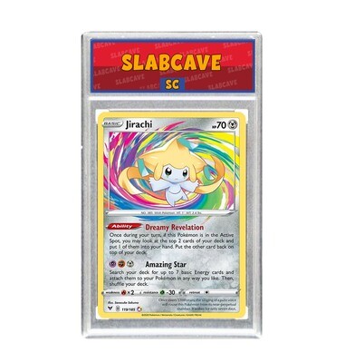 Graded Pokemon Card: SC 10 - Jirachi 119/185 [SWSH Vivid Voltage] [Amazing Rare]