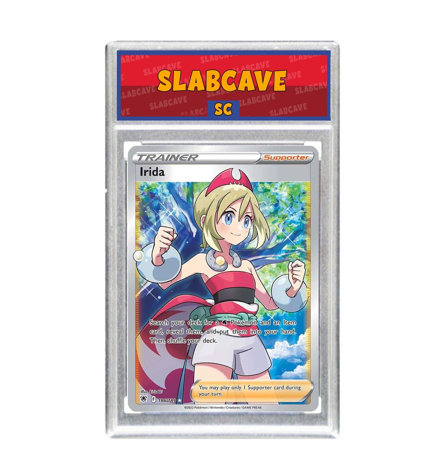 Graded Pokemon Card: SC8 - Irida 186/189 [SWSH Astral Radiance] [Ultra Rare]