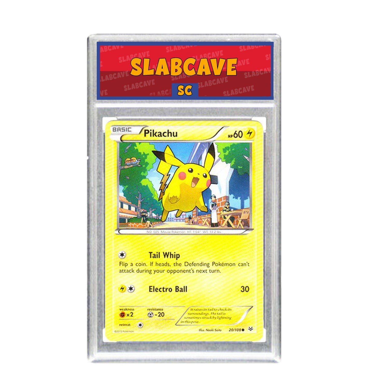 Graded Pokemon Card: SC 9 - Pikachu 20/108 [XY Roaring Skies] [Common]