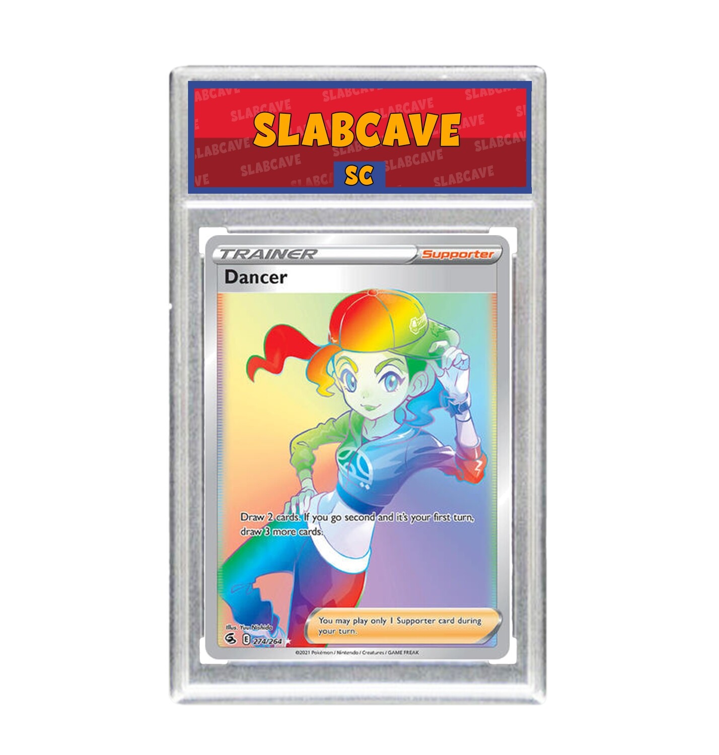 Graded Pokemon Card: SC7 - Dancer 274/264 [SWSH Fusion Strike] [Secret Rare Rainbow]