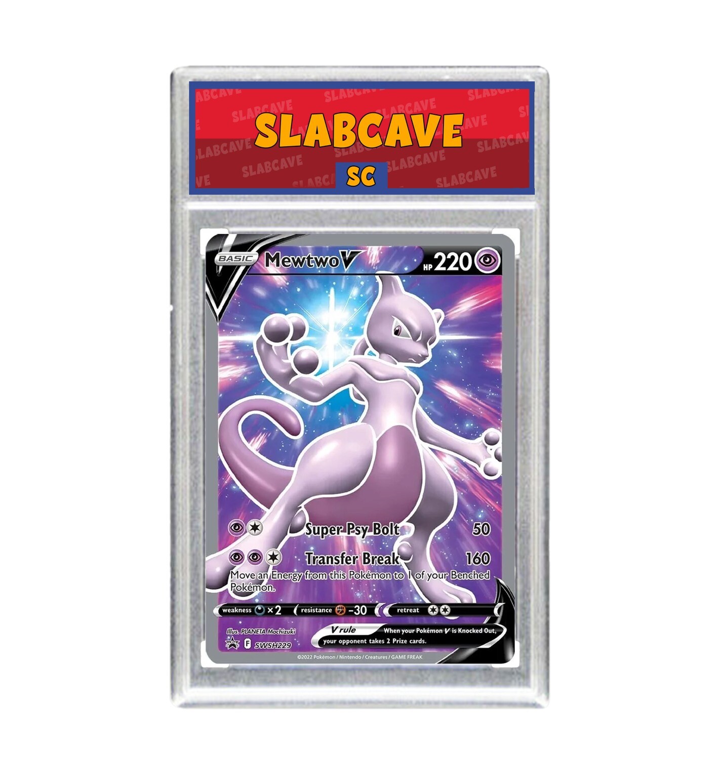 Graded Pokemon Card: SC7 - Mewtwo V SWSH229 [SWSH Promo Pokemon GO]