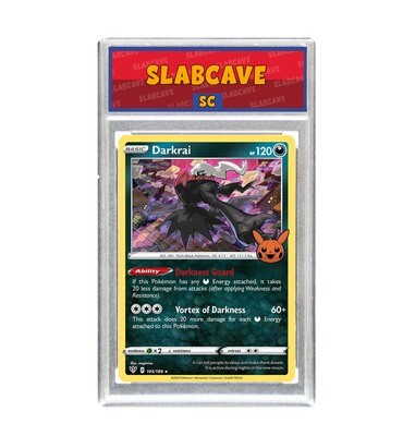 Graded Pokemon Card: SC7 - Darkrai 105/189 [SWSH Trick or Trade] [Rare Holo]
