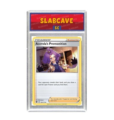 Graded Pokemon Card: SC10 - Acerola's Premonition 129/172 [SWSH Brilliant Stars] [Uncommon]