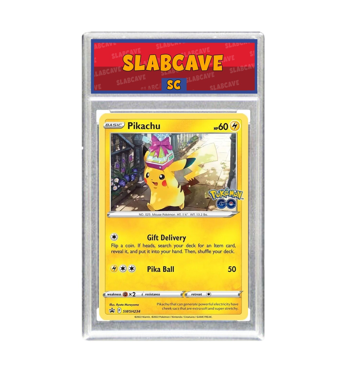 Graded Pokemon Card: SC9 - Pikachu SWSH234 [SWSH Pokemon GO] [Promo]