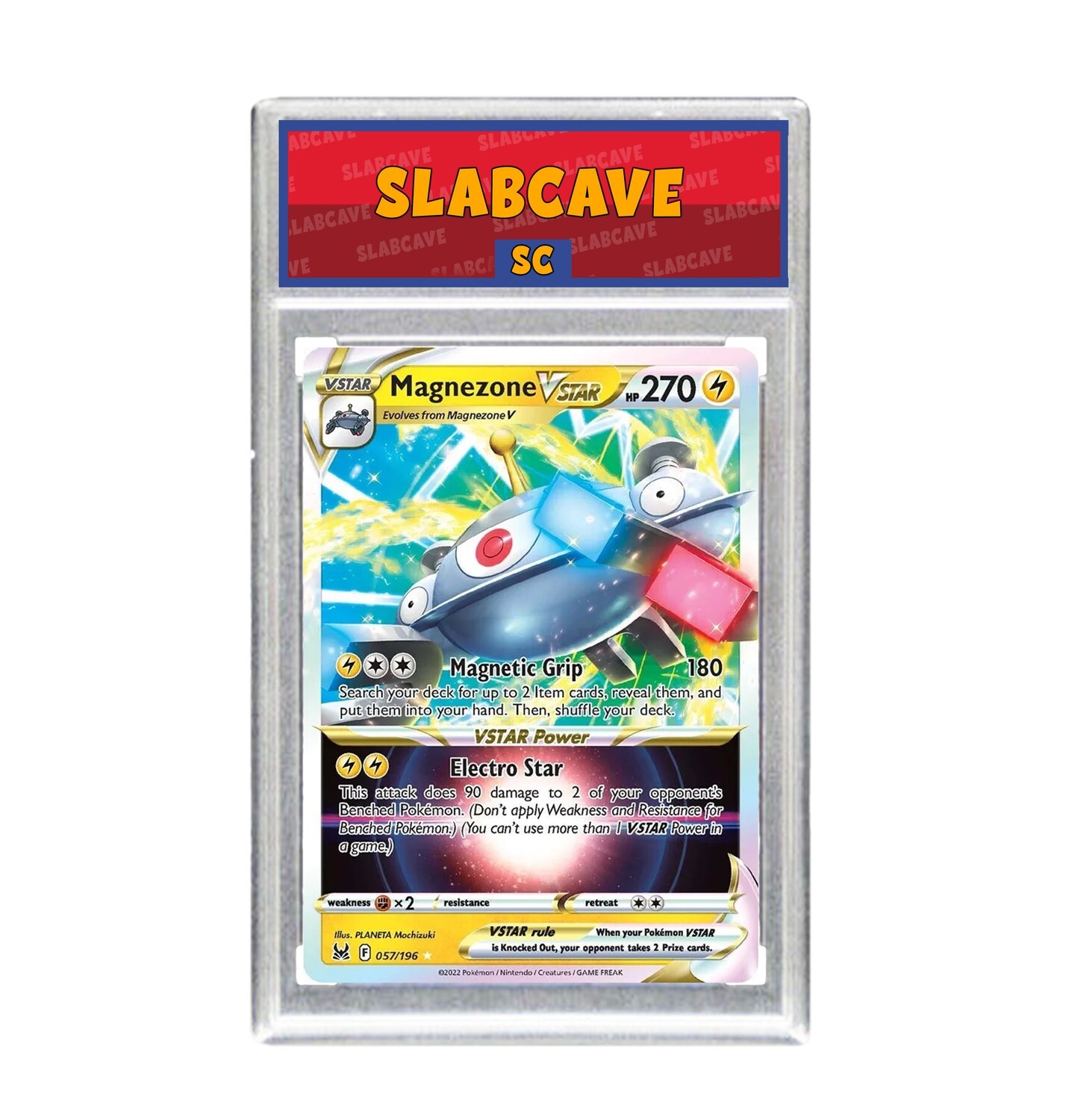 Graded Pokemon Card: SC9 - Magnezone VSTAR 057/196 [SWSH Lost Origin] [Ultra Rare]