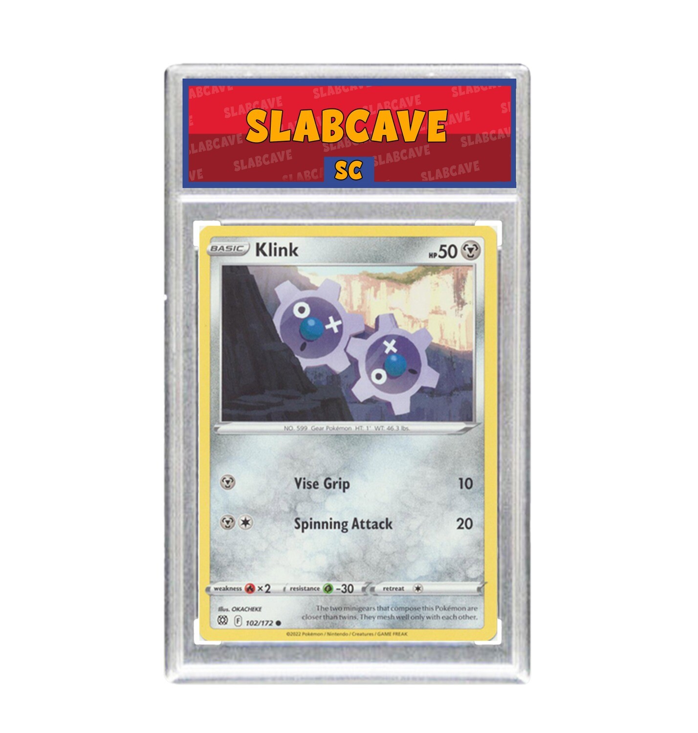 Graded Pokemon Card: SC9 - Klink 102/172 [SWSH Brilliant Stars] [Common Reverse Holo]