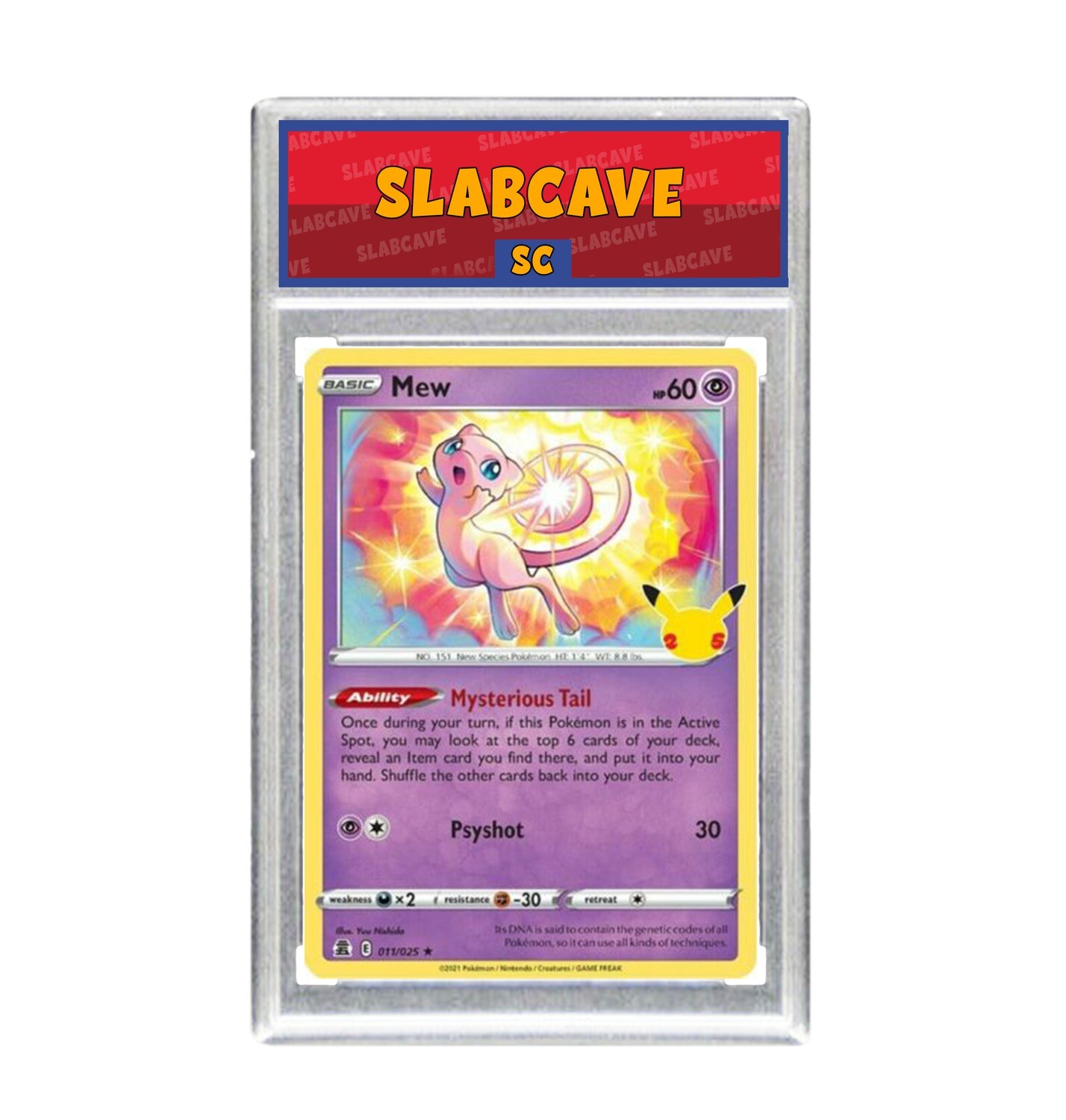 Graded Pokemon Card: SC8 - Mew 011/025 [SWSH Celebrations] [Rare Holo]