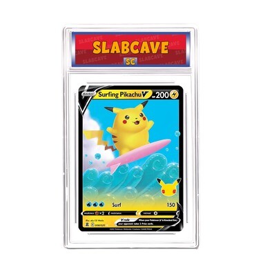 Graded Pokemon Card: SC 10 - Surfing Pikachu V 008/025 [SWSH Celebrations] [Ultra Rare]