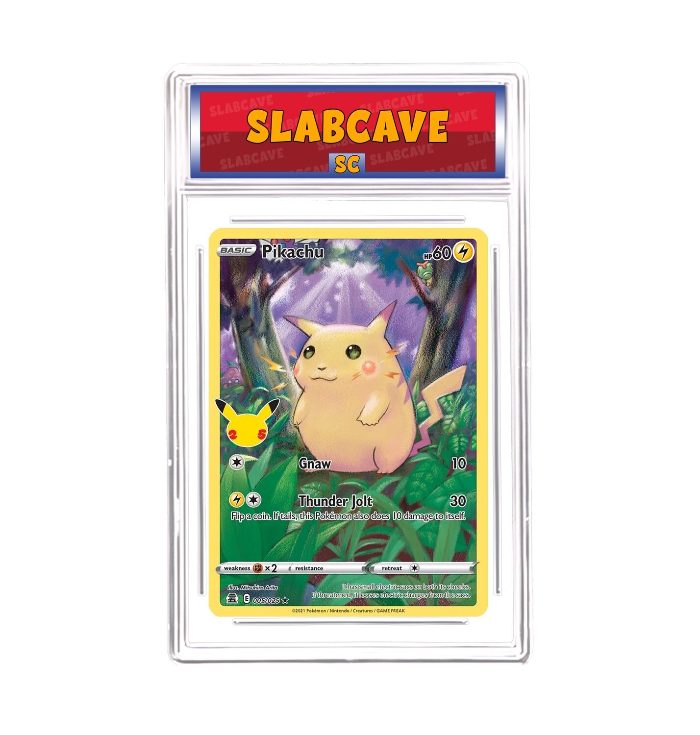 Graded Pokemon Card: SC 7 - Pikachu 005/025 [SWSH Celebrations] [Rare Holo]