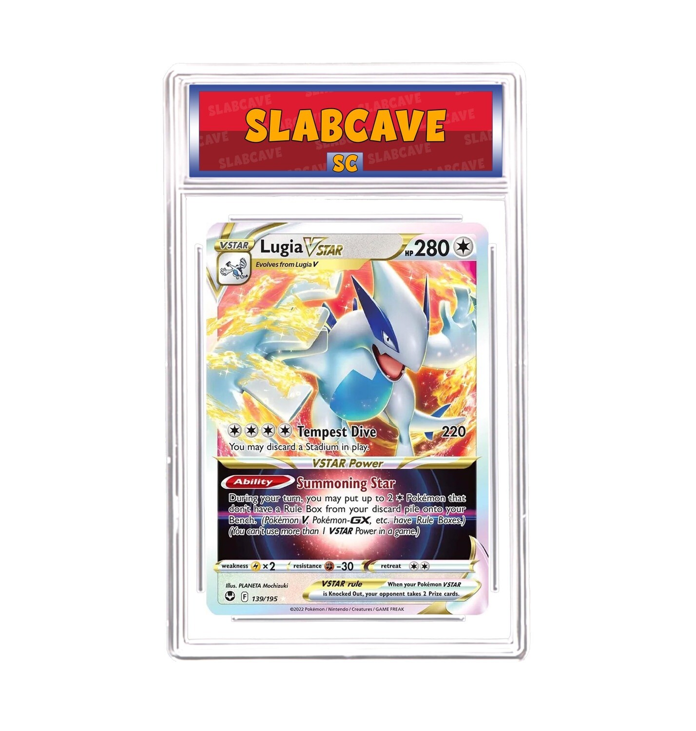 Graded Pokemon Card: SC 7 - Lugia VSTAR 139/195 [SWSH Silver Tempest] [Ultra Rare]