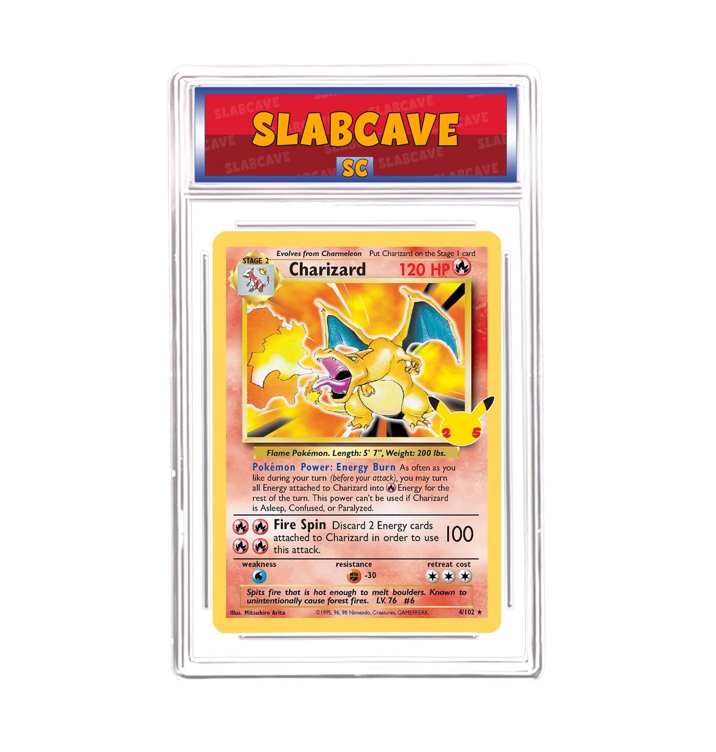 Graded Pokemon Card: SC 9 - Charizard 4/102 [SWSH Celebrations] [Rare Holo]
