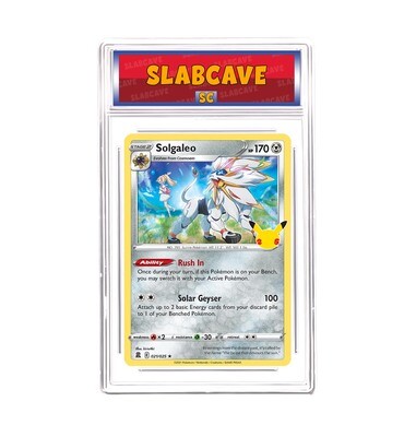 Graded Pokemon Card: SC 8 - Solgaleo 021/025 [SWSH Celebrations] [Rare Holo]