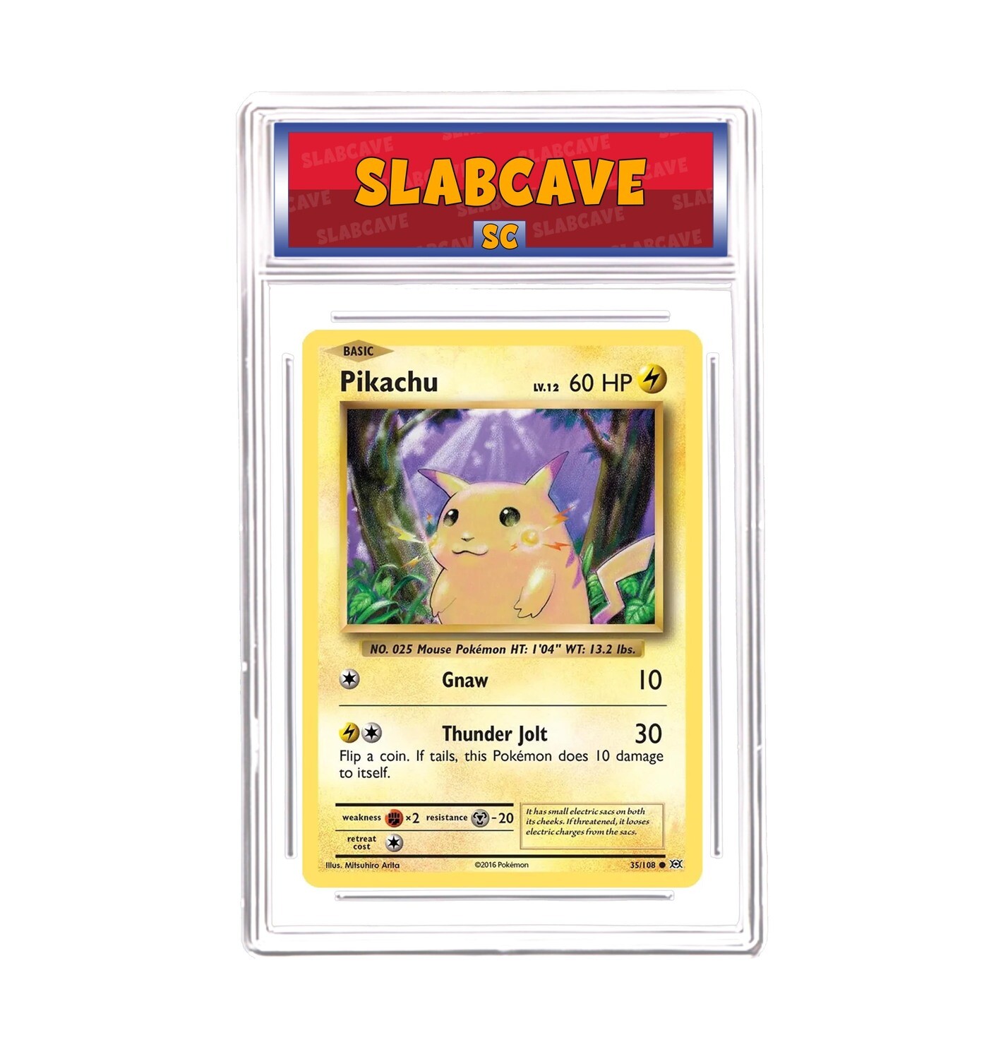 Graded Pokemon Card: SC 9 - Pikachu 35/108 [XY Evolutions] [Common Reverse Holo]