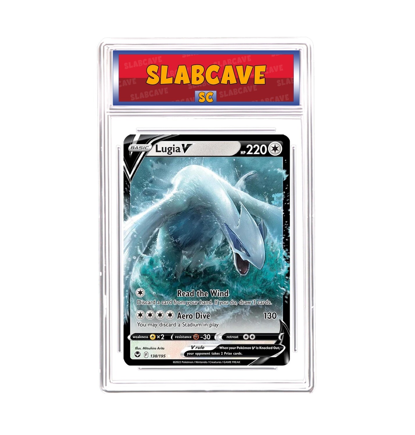 Graded Pokemon Card: SC 9 - Lugia V 138/195 [SWSH Silver Tempest] [Ultra Rare]