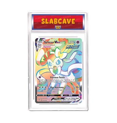 Graded Pokemon Card: SC 10 - Sylveon VMAX 211/203 [SWSH Evolving Skies] Secret Rare Rainbow]