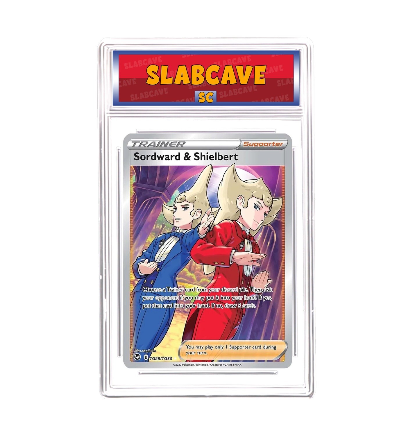 Graded Pokemon Card: SC 10 - Sordward & Shielbert TG28/TG30 [SWSH Silver Tempest] [Trainer Gallery]
