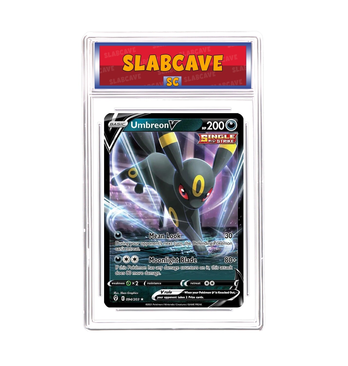 Graded Pokemon Card: SC 10 - Umbreon V 094/203 [SWSH Evolving Skies] [Ultra Rare]