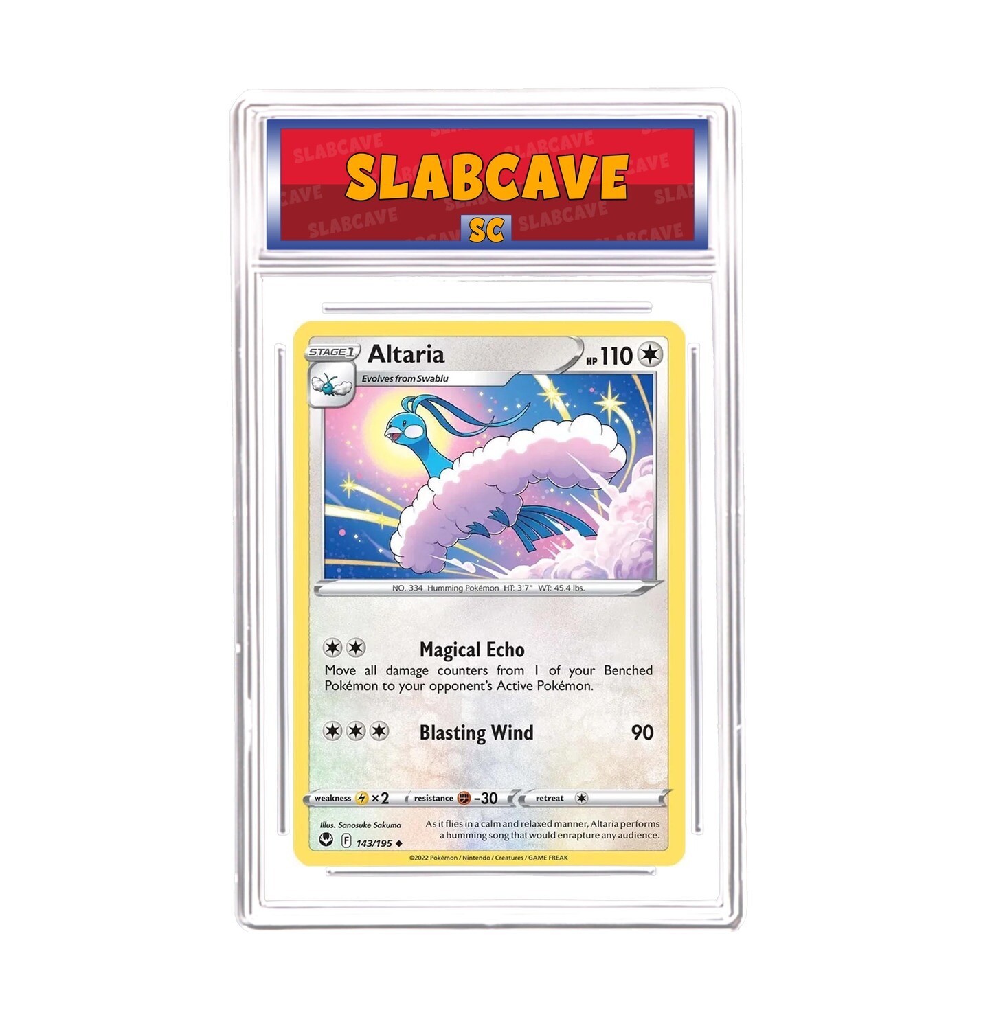 Graded Pokemon Card: SC 10 - Altaria 143/195 [SWSH Silver Tempest] [Uncommon]