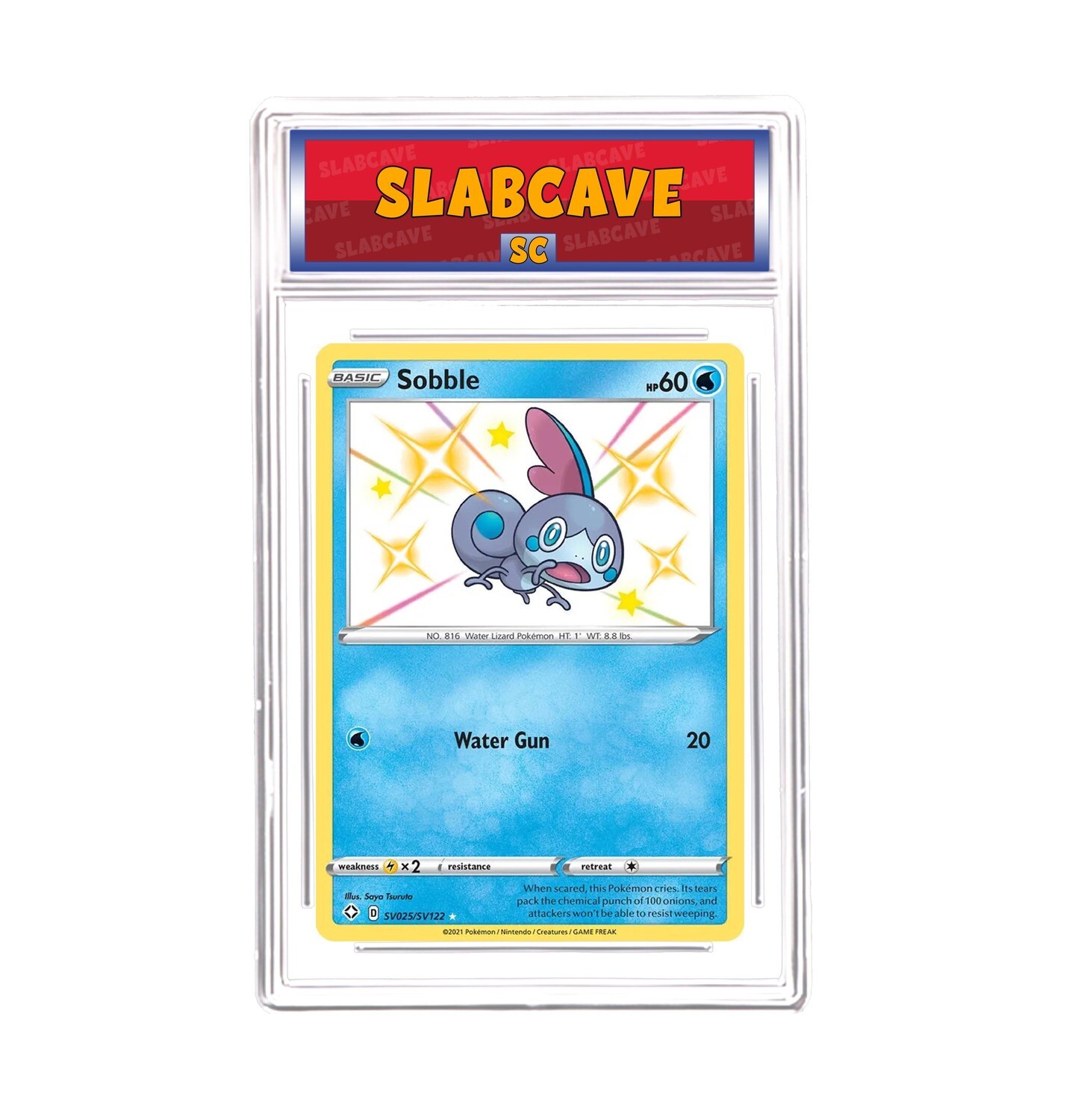 Graded Pokemon Card: SC 9 - Sobble SV025/SV122 [SWSH Shining Fates] [Shiny Vault]
