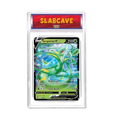 Graded Pokemon Card: SC 10 - Serperior V 007/195 [SWSH Silver Tempest] [Ultra Rare]