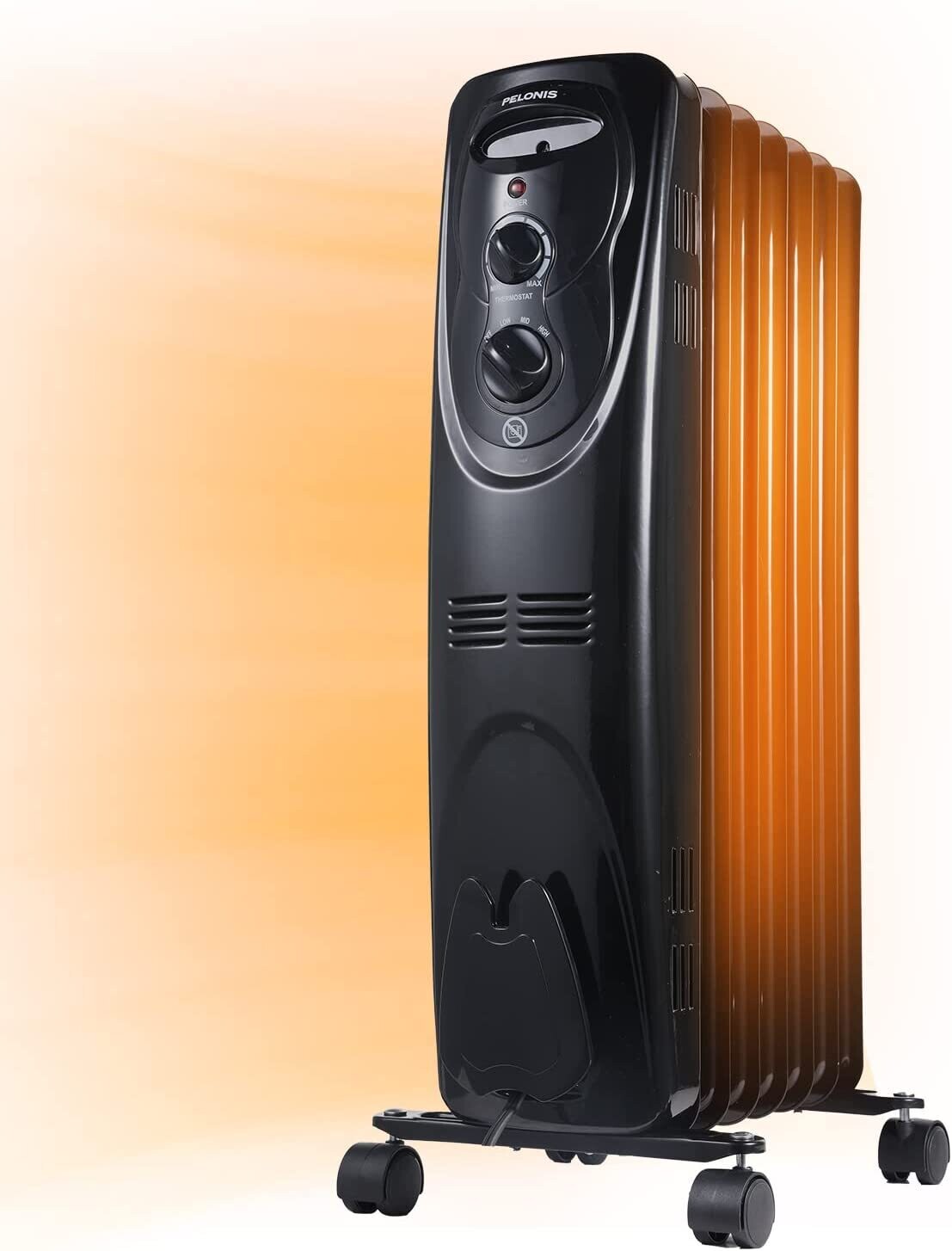 PELONIS PHO15A2AGB, Basic Electric Oil Filled Radiator [Black] Space Heater