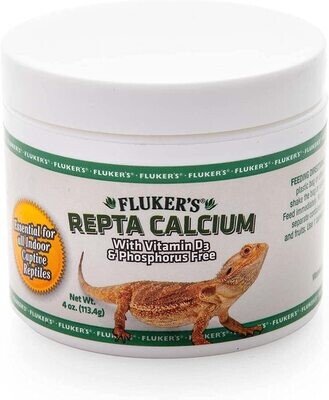 Fluker's Calcium Reptile Supplement with added Vitamin D3 [4 Oz]