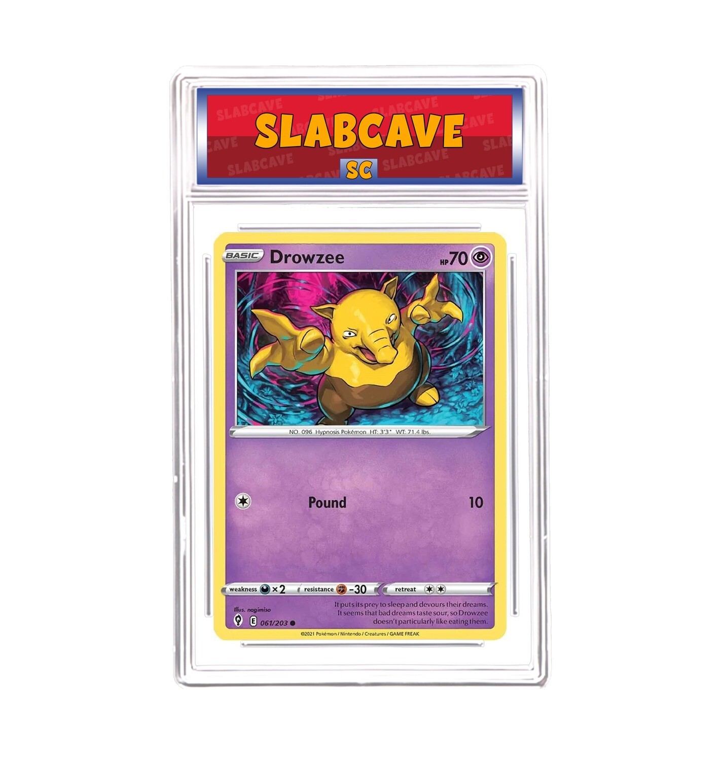 Graded Pokemon Card: SC 9 - Drowzee 061/203 [SWSH Evolving Skies] [Common]