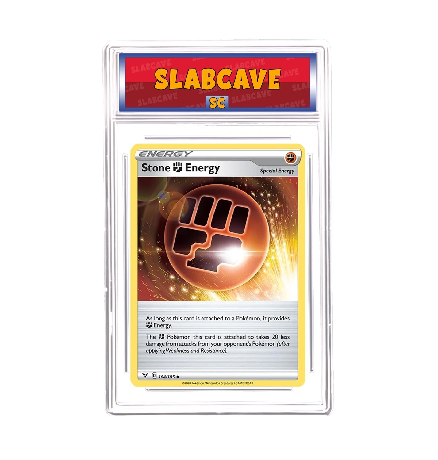 Graded Pokemon Card: SC 10 - Stone Energy 164/185 [SWSH Vivid Voltage] [Uncommon]