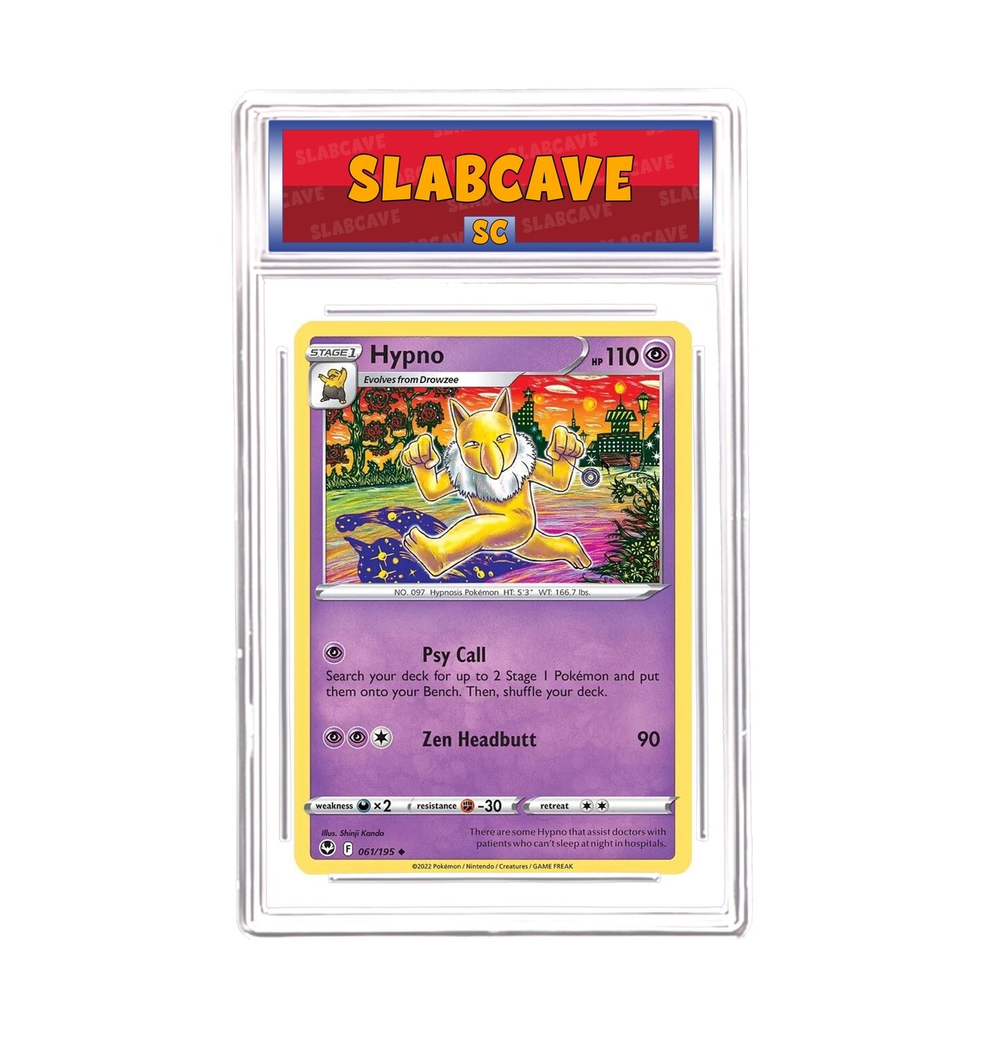 Graded Pokemon Card: SC 10 - Hypno 061/195 [SWSH Silver Tempest] [Uncommon]
