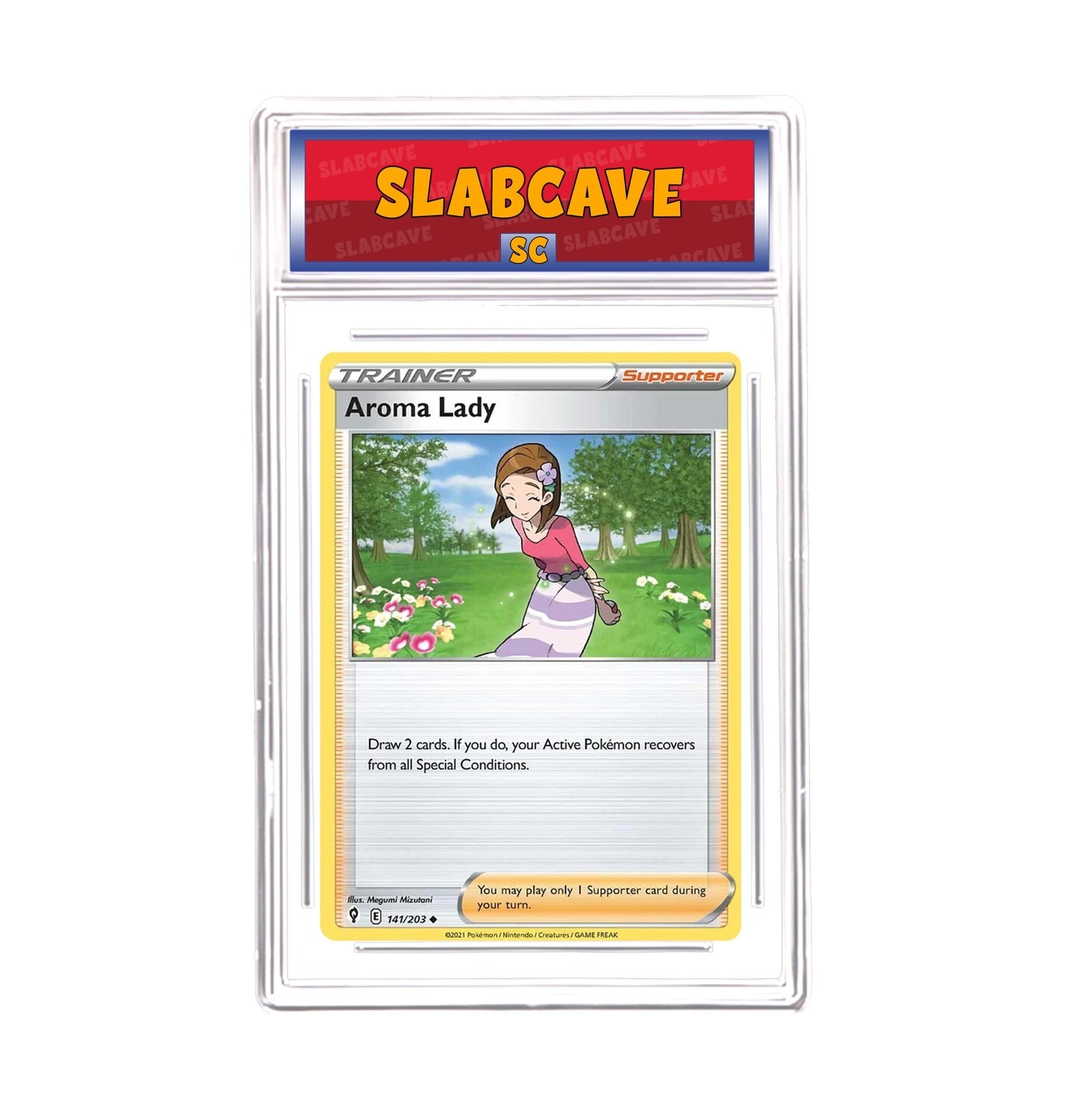 Graded Pokemon Card: SC10 - Aroma Lady 141/203 [SWSH Evolving Skies] [Uncommon]