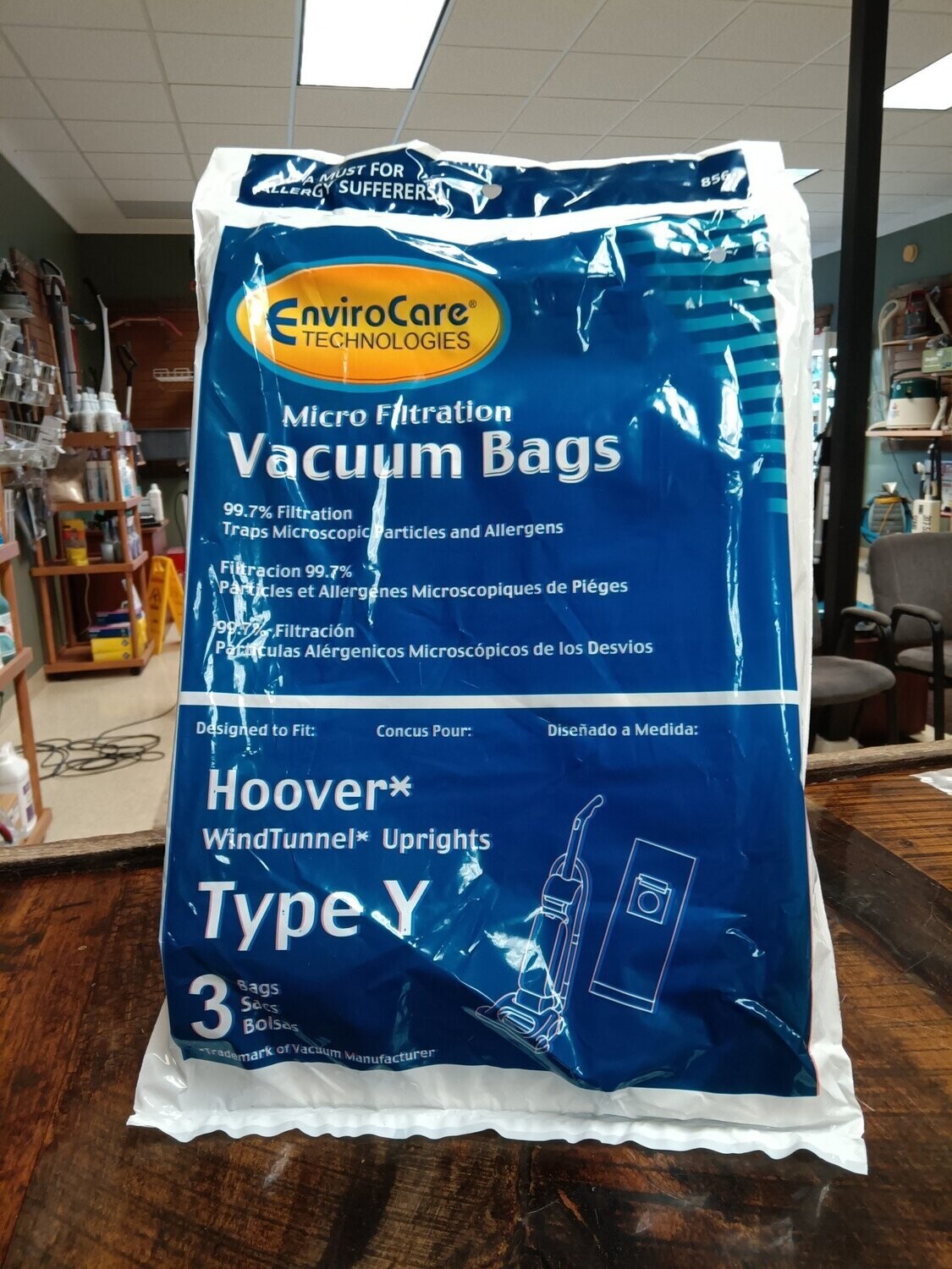 Hoover &quot;Y&quot; Hepa Bags 3 pk