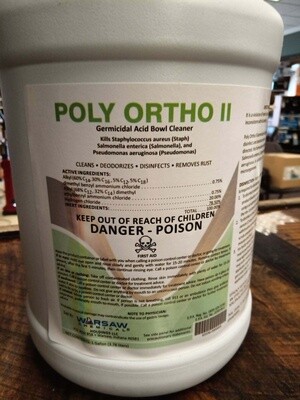 Warsaw Poly Ortho Gallon High Acid Bowl Cleaner