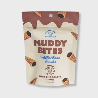 Muddy Bites Waffle Cone Snacks Milk Chocolate