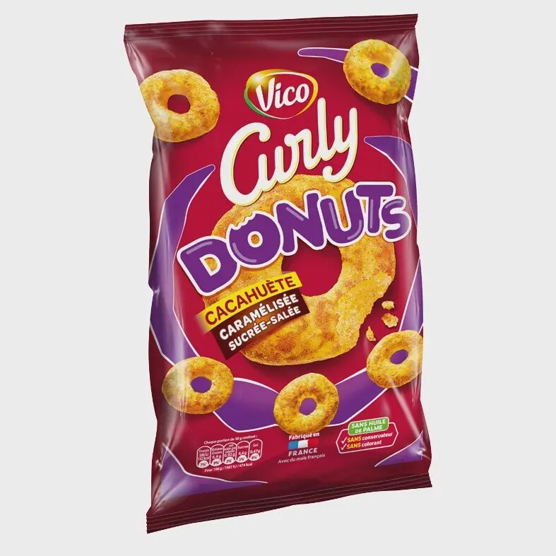 Vico Curly Donuts CacahuÃ¨te CaramÃ©lisÃ©e (France)