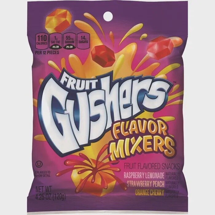 Fruit Gushers, Flavor Mix