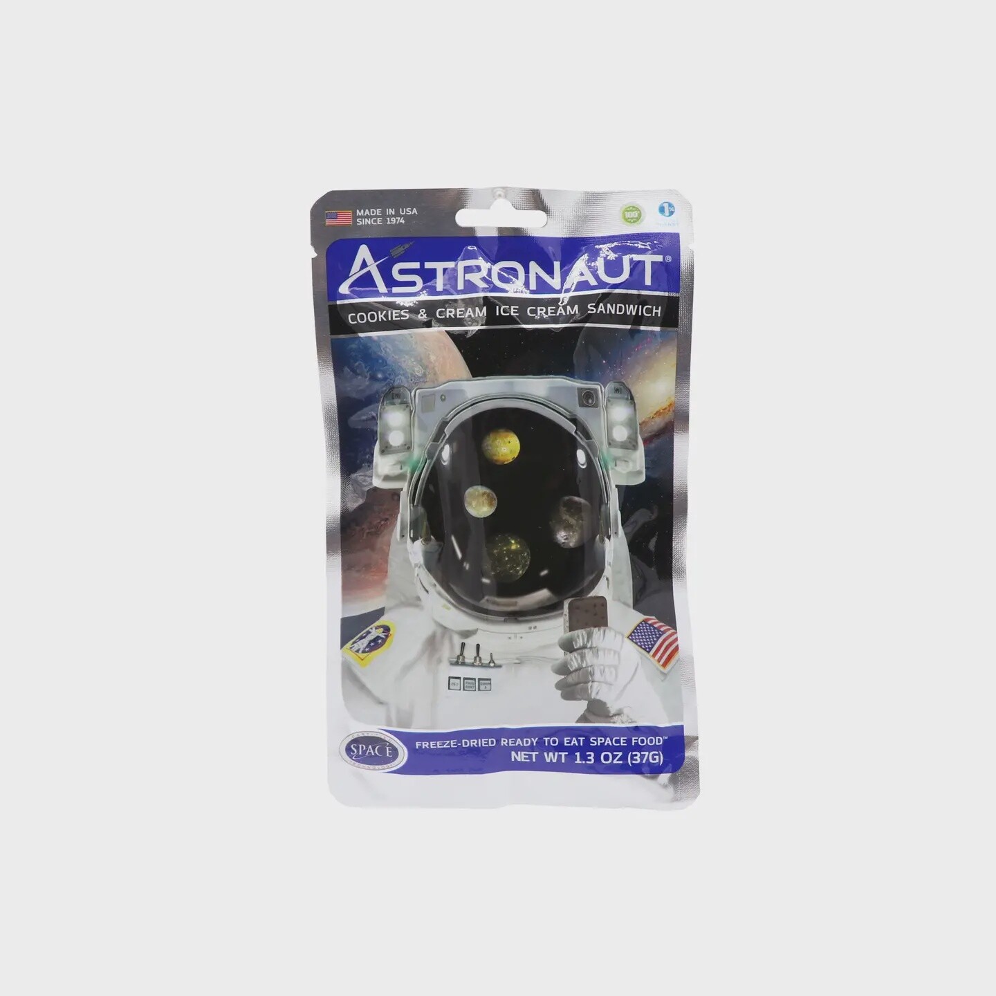 Astronaut Cookies &amp; Cream Ice Cream Sandwich, Freeze Dried