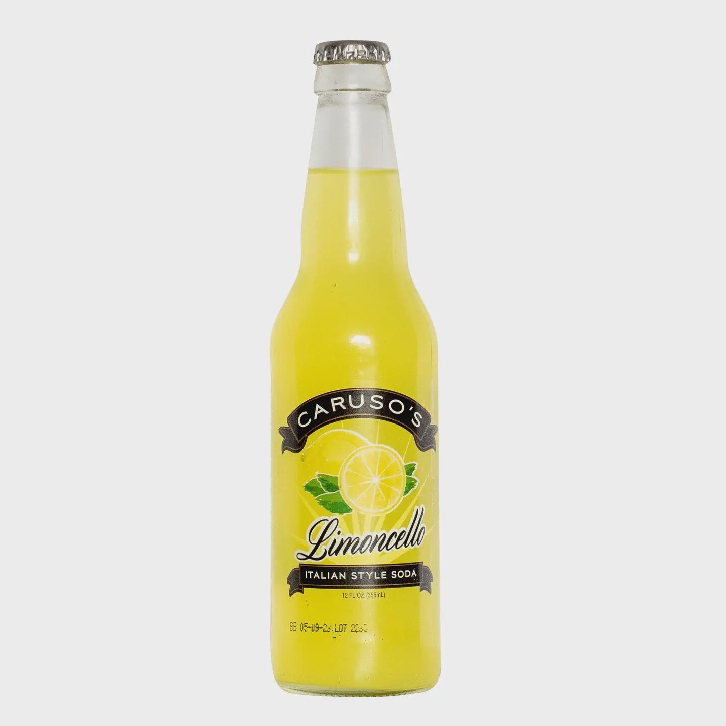 Caruso&#39;s Limoncello, 12oz Glass Bottle
