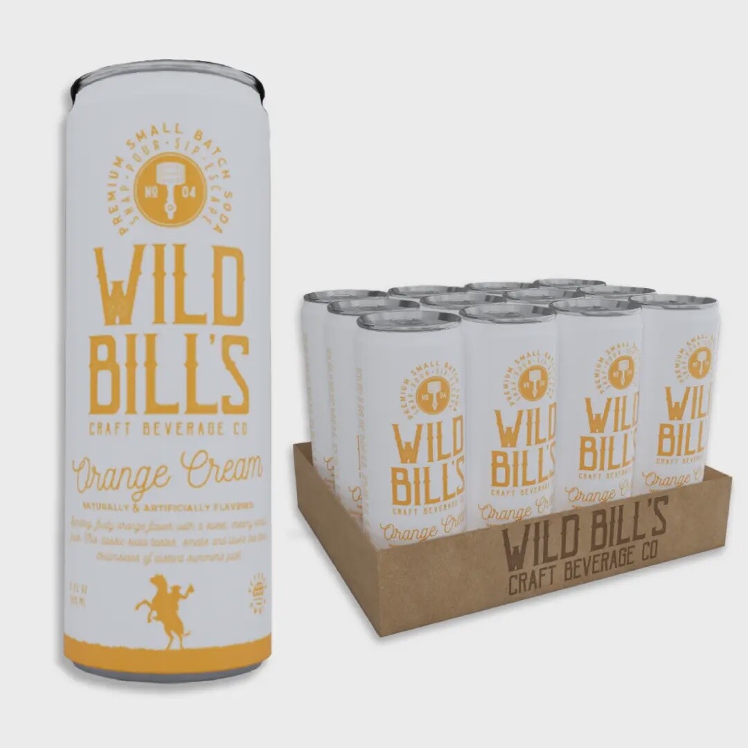 Wild Bill&#39;s Orange Cream, 12oz Cans
