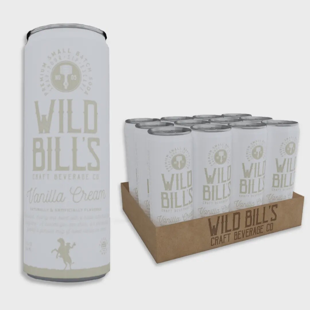 Wild Bill&#39;s Vanilla Cream, 12oz Cans