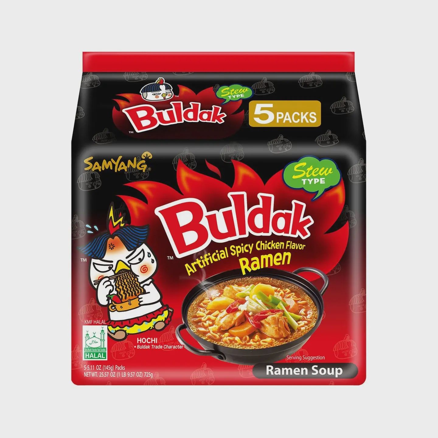Samyang Buldak Chicken Flavor Ramen Noodles Multi Stew (153g