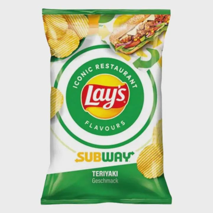 Lays Iconic Restaurant Flavors Subway Teriyaki Geschmack (Denmark)