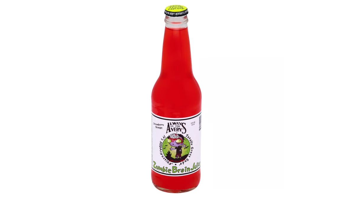 Always ask avery’s  (Zombie Brain strawberry soda)