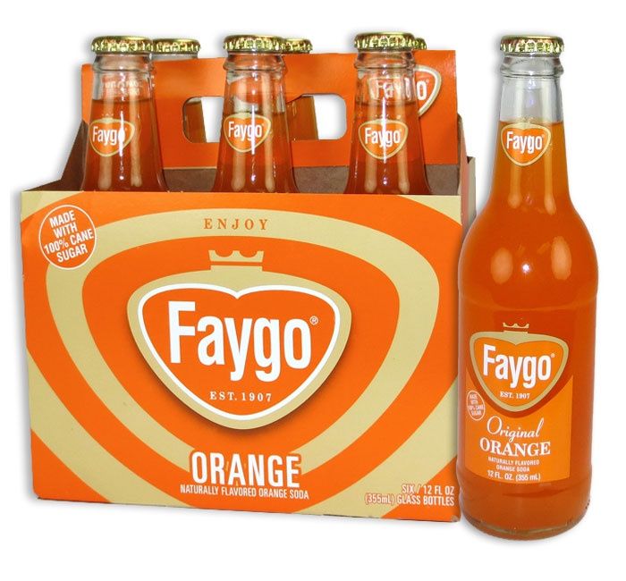 FAYGO - ORANGE SODA glass
