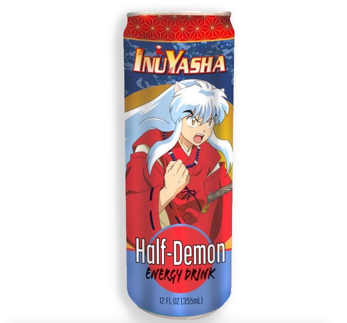 INUYASHA HALF DEMON ENERGY DRINK CAN
